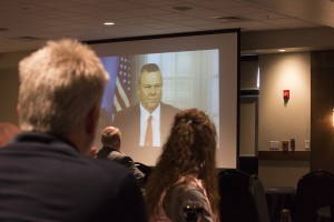 Senator Tester sends his greetings via video